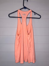 Load image into Gallery viewer, Medium Under Armour Semi Fitted Coral Orange Tank Top
