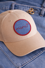 Load image into Gallery viewer, Vintage Dark Wash Wrangler Denim Mama Embroidered Iron On Patch
