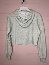 Load image into Gallery viewer, Small Wrangler Cropped Gray Hoodie
