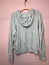 Load image into Gallery viewer, Medium Aerie Gray V-Neck Hooded Sweatshirt
