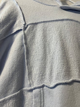 Load image into Gallery viewer, Small Aerie Baby Blue Patched Hoodie
