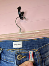 Load image into Gallery viewer, Sneak Peek Mid Rise Frayed Hem Distressed Jeans
