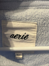 Load image into Gallery viewer, Small Aerie Baby Blue Patched Hoodie
