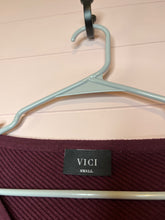 Load image into Gallery viewer, Small VICI Maroon All That Ribbed Cashmere Blend Sweater
