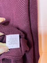 Load image into Gallery viewer, Small VICI Maroon All That Ribbed Cashmere Blend Sweater
