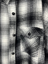 Load image into Gallery viewer, 2XL Black White Shacket Flannel
