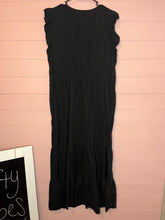 Load image into Gallery viewer, XL Sonoma Black Button Front Maxi Dress
