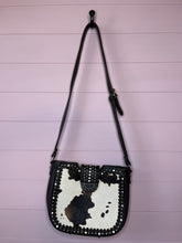 Load image into Gallery viewer, Montana West Western Cow Print Rhinestone Leather Purse
