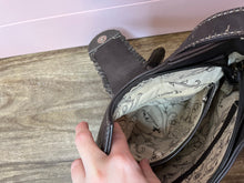 Load image into Gallery viewer, Montana West Western Cow Print Rhinestone Leather Purse
