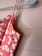 Load image into Gallery viewer, Small Pink Satin Leopard Print Silk Slip Dress
