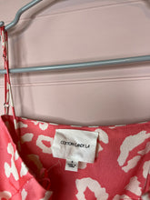 Load image into Gallery viewer, Small Pink Satin Leopard Print Silk Slip Dress
