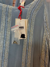 Load image into Gallery viewer, Medium Anthropologie NWT Raga Blue Beaded Tunic Top

