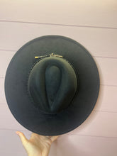Load image into Gallery viewer, Boho Western Black Felt Hat
