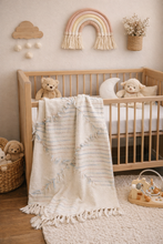 Load image into Gallery viewer, Goodness &amp; Grace Pastel Fringe Throw Blanket
