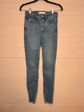 Load image into Gallery viewer, 1/24 Kancan High Rise Button Fly Raw Hem Skinny Jeans
