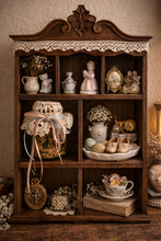 Load image into Gallery viewer, vintage collectible glass jar filled with country floral potpourri
