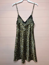 Load image into Gallery viewer, Medium Ambrielle Leopard Print Silk Slip Dress
