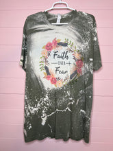 Load image into Gallery viewer, XL Tultex Short Sleeve Crew Neck Faith Over Fear Christian Graphic T-Shirt
