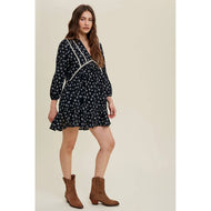 Small Zara Boho Floral Smocked Mini Dress