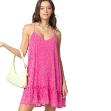 Load image into Gallery viewer, Medium New In Hot Pink Polka Dot Braided Strap Mini Dress
