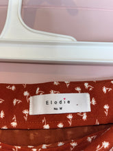 Load image into Gallery viewer, Medium Elodie Boho Orange Midi Satin Skirt
