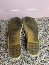 Load image into Gallery viewer, Size 9 Bella Marie Leopard Pony Hair Suede Espadrille Wedge Sandals
