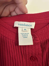 Load image into Gallery viewer, XL Sundance Red Pleated Tunic Top
