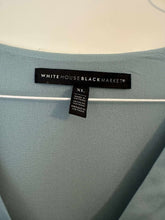 Load image into Gallery viewer, XL White House Black Market Satin Wrap Top

