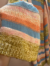 Load image into Gallery viewer, One Size Anthropologie Stripe Chunky Knit Long Sweater Cardigan
