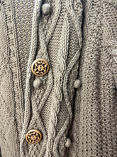 Load image into Gallery viewer, Large Charter Club Brown Chunky Knit Long Sweater Cardigan
