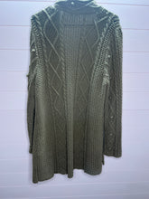 Load image into Gallery viewer, Large Charter Club Brown Chunky Knit Long Sweater Cardigan
