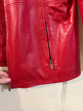 Load image into Gallery viewer, XL Mark Mattis Vintage Red Leather Jacket
