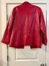 Load image into Gallery viewer, XL Mark Mattis Vintage Red Leather Jacket
