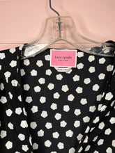 Load image into Gallery viewer, Size 6 Kate Spade Black White Cloud Dot Wrap Dress
