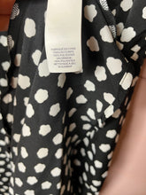 Load image into Gallery viewer, Size 6 Kate Spade Black White Cloud Dot Wrap Dress
