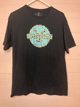 Load image into Gallery viewer, Large Gildan Yellowstone Leopard Teal Short Sleeve Graphic T-Shirt

