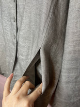 Load image into Gallery viewer, XL Eileen Fisher Linen Shimmery Blazer Cardigan
