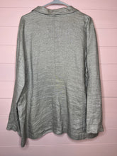 Load image into Gallery viewer, XL Eileen Fisher Linen Shimmery Blazer Cardigan
