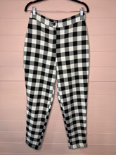 Load image into Gallery viewer, Size 8 Nasty Gal Black &amp; White Checkered Dress Pants
