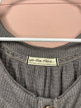 Load image into Gallery viewer, XS Free People Gray Henley Tunic Top
