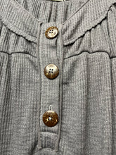 Load image into Gallery viewer, XS Free People Gray Henley Tunic Top
