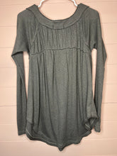Load image into Gallery viewer, XS Free People Gray Henley Tunic Top
