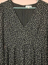 Load image into Gallery viewer, Small Wild Honey Black White Polka Dot Long Sleeve Dress

