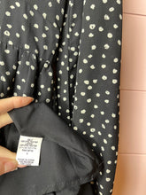Load image into Gallery viewer, Small Wild Honey Black White Polka Dot Long Sleeve Dress
