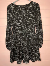 Load image into Gallery viewer, Small Wild Honey Black White Polka Dot Long Sleeve Dress
