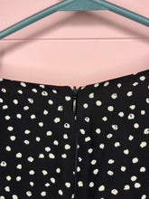 Load image into Gallery viewer, Small Wild Honey Black White Polka Dot Long Sleeve Dress
