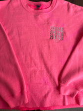 Load image into Gallery viewer, XL Gildan Neon Pink Embroidered Mama Sweatshirt
