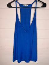 Load image into Gallery viewer, Medium Free People Intimately Blue Flowy Tank Top
