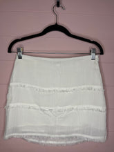 Load image into Gallery viewer, Medium Wild Honey NWT White Fringe Boho Mini Skirt
