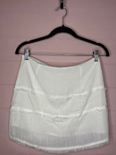 Load image into Gallery viewer, Medium Wild Honey NWT White Fringe Boho Mini Skirt
